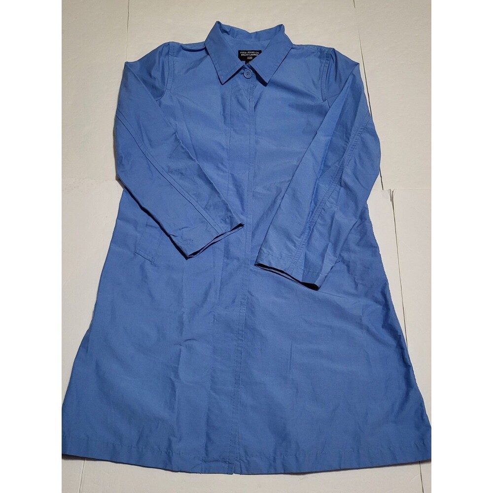 (#16) Polo Jeans Co. Ralph Lauren Lightweight Trench Coat  Blue Size Women's M